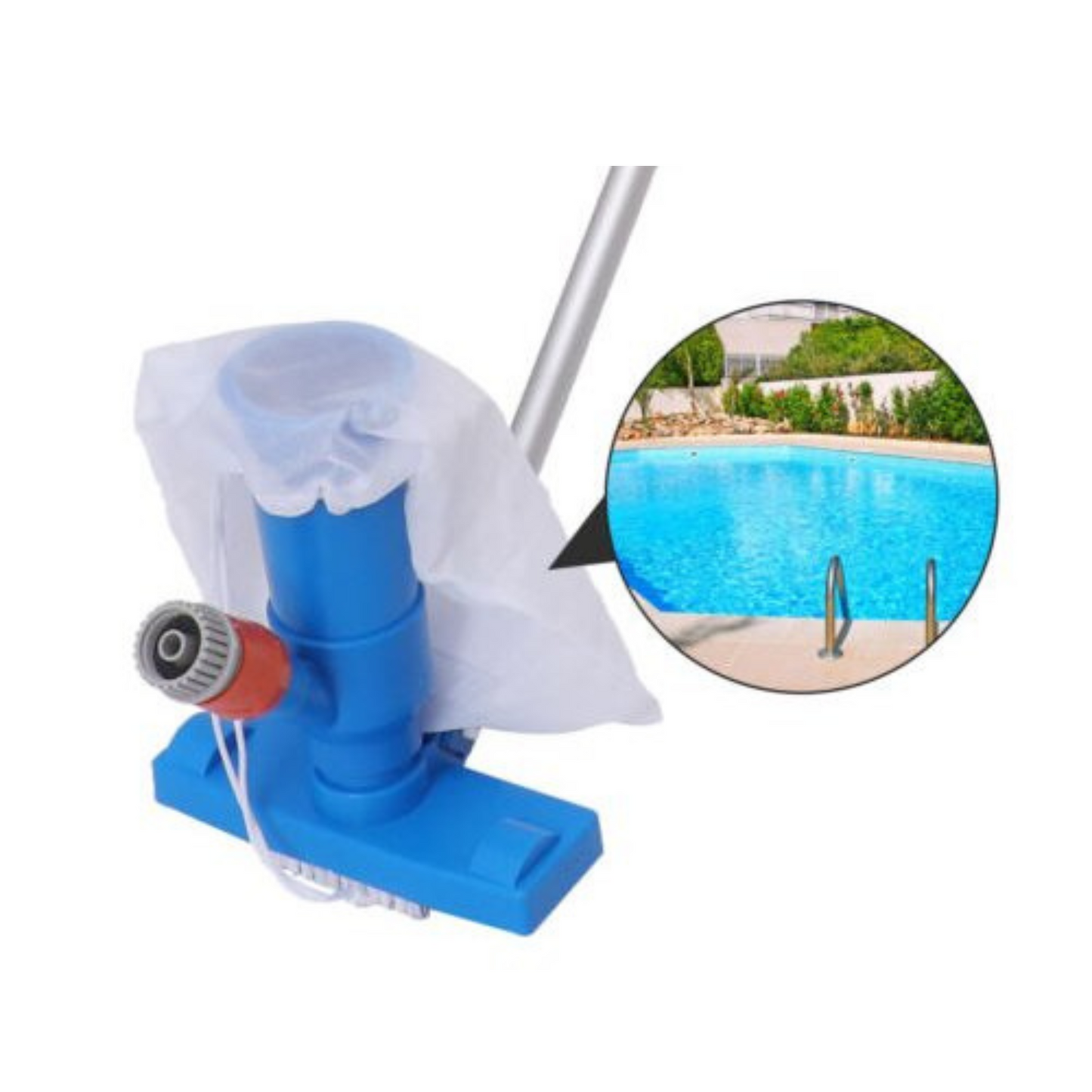Swimming Pool Spa Pond Vacuum Cleaner Set with Brush and Pole