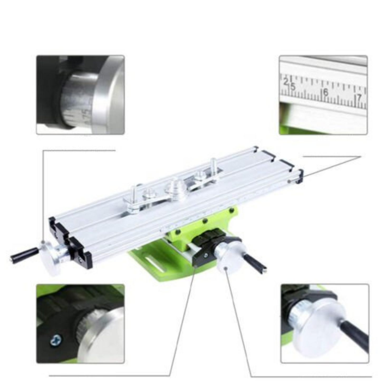 Multifunction Bench Clamp Cross Slide Drill Press Vice Woodworking Tool