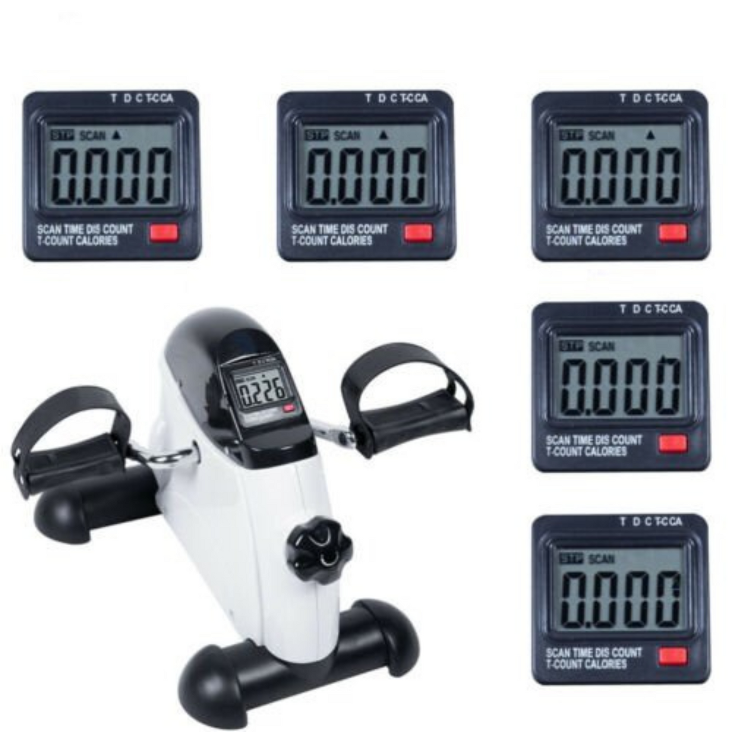 Portable Mini Pedal Exerciser Exercise Machine for Leg and Arm Workout