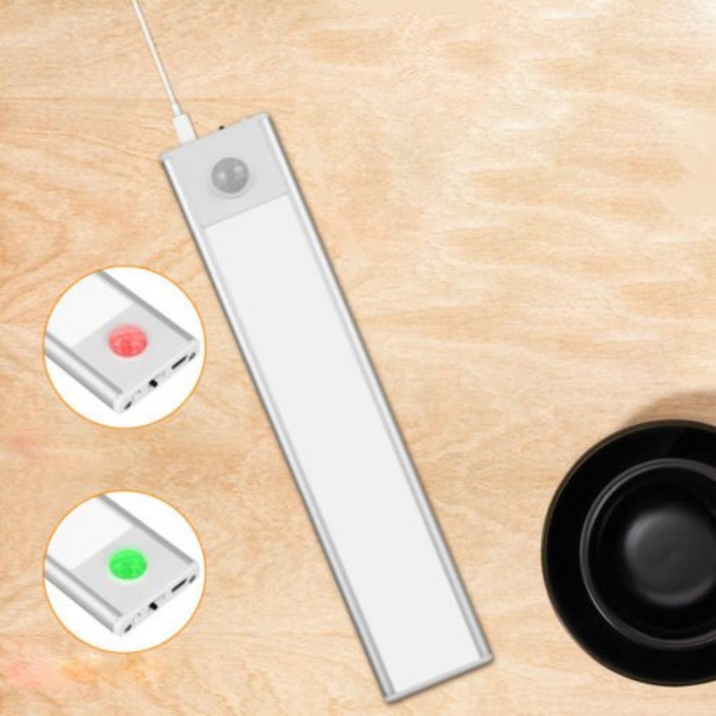 Wireless LED Motion Sensor Under Cabinet Light Kitchen Counter Night Lamp