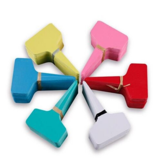 50pcs Flexible Plastic T Type Garden Plant Labels Tags for Nursery Seeding
