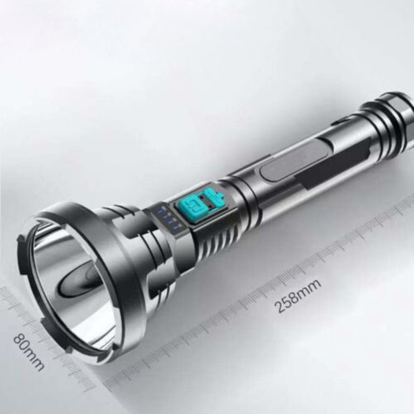 Super Bright 90000LM Tactical Flashlight USB Rechargeable LED Light