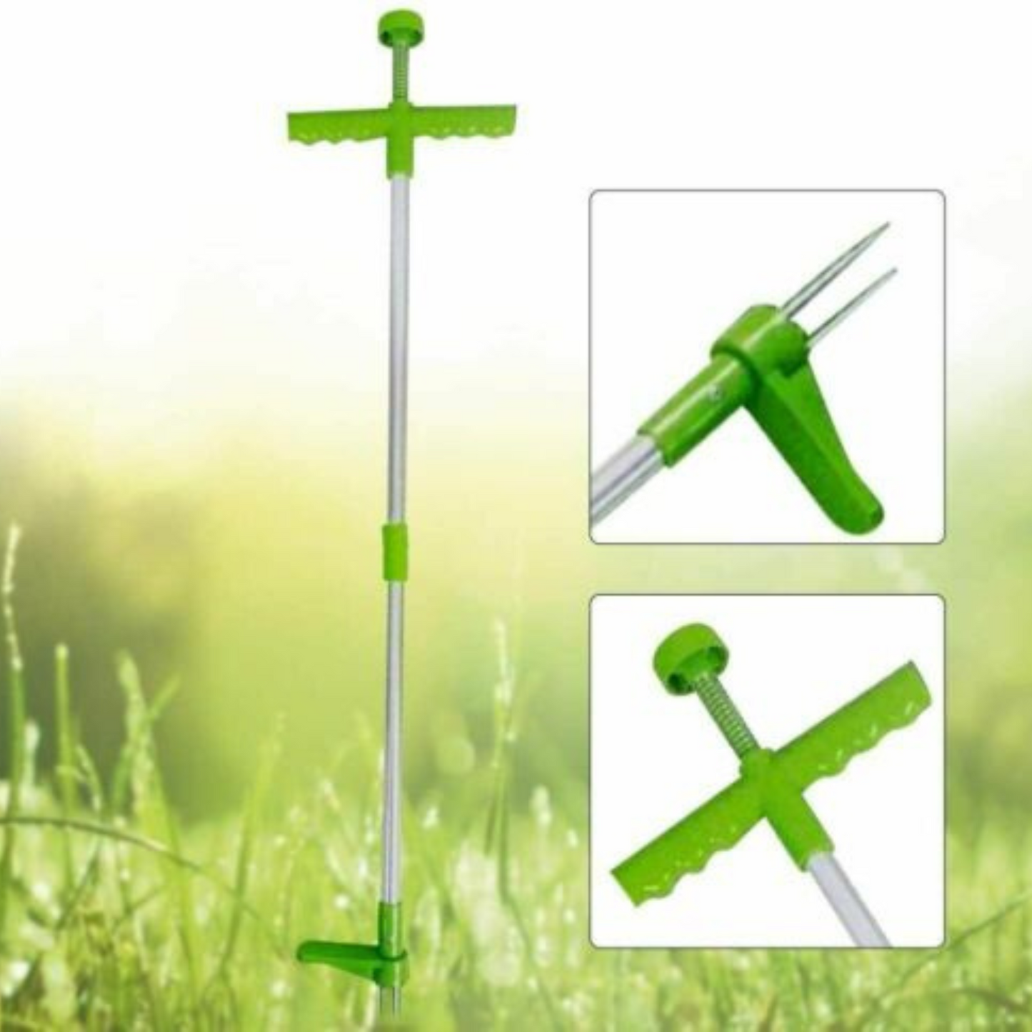 Garden Weed Puller Weeder Twister Lawn Root Killer Remover Tool