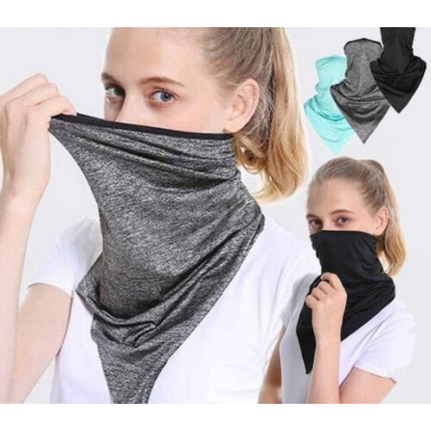 Half Face Mask Scarf Balaclava Neck Cover for Motorcycle Cycling UV Sun Protection