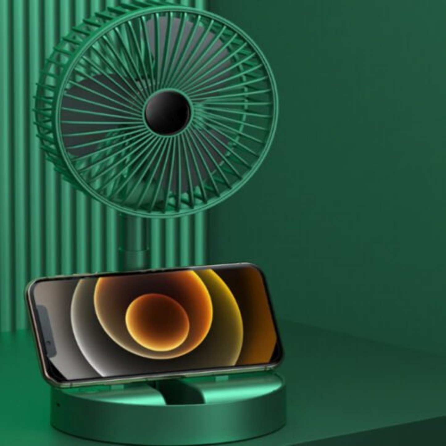 USB Foldable Telescopic Portable Floor Fan 3 Speeds Rechargeable Table Desk Fan