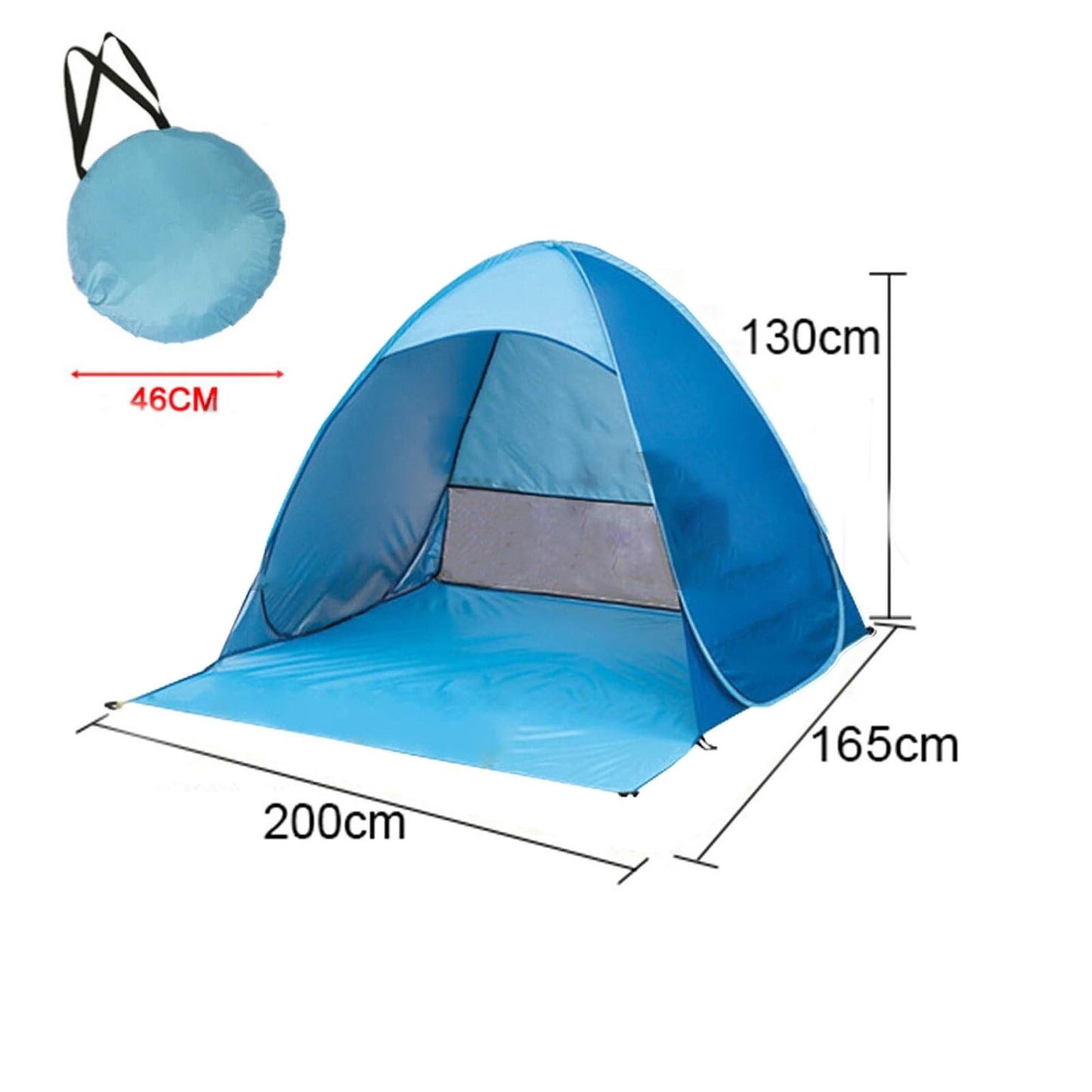 UV Protection Pop Up Beach Canopy Mesh Sun Shade Shelter for Camping