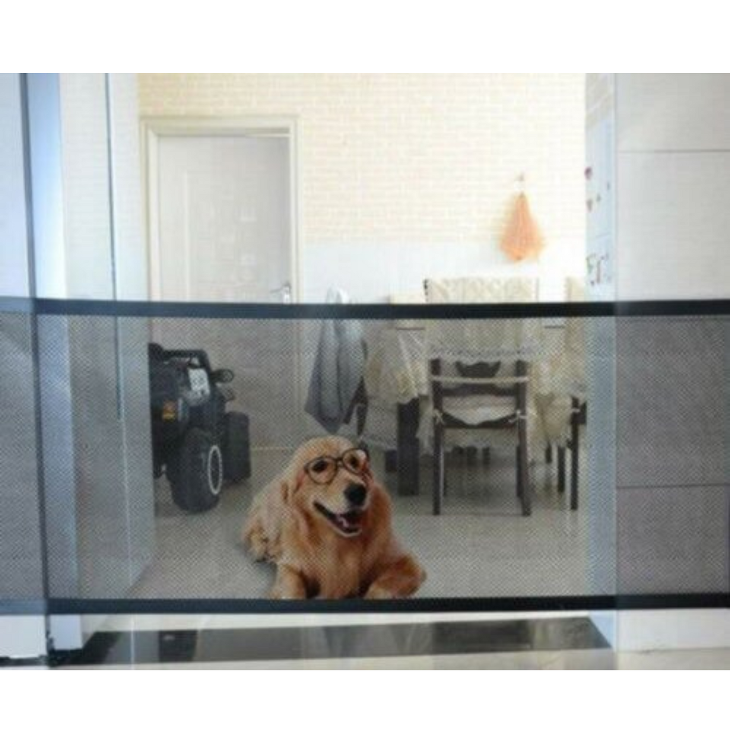 Portable Mesh Pet Gate for Dogs and Cats Baby Safety Fence