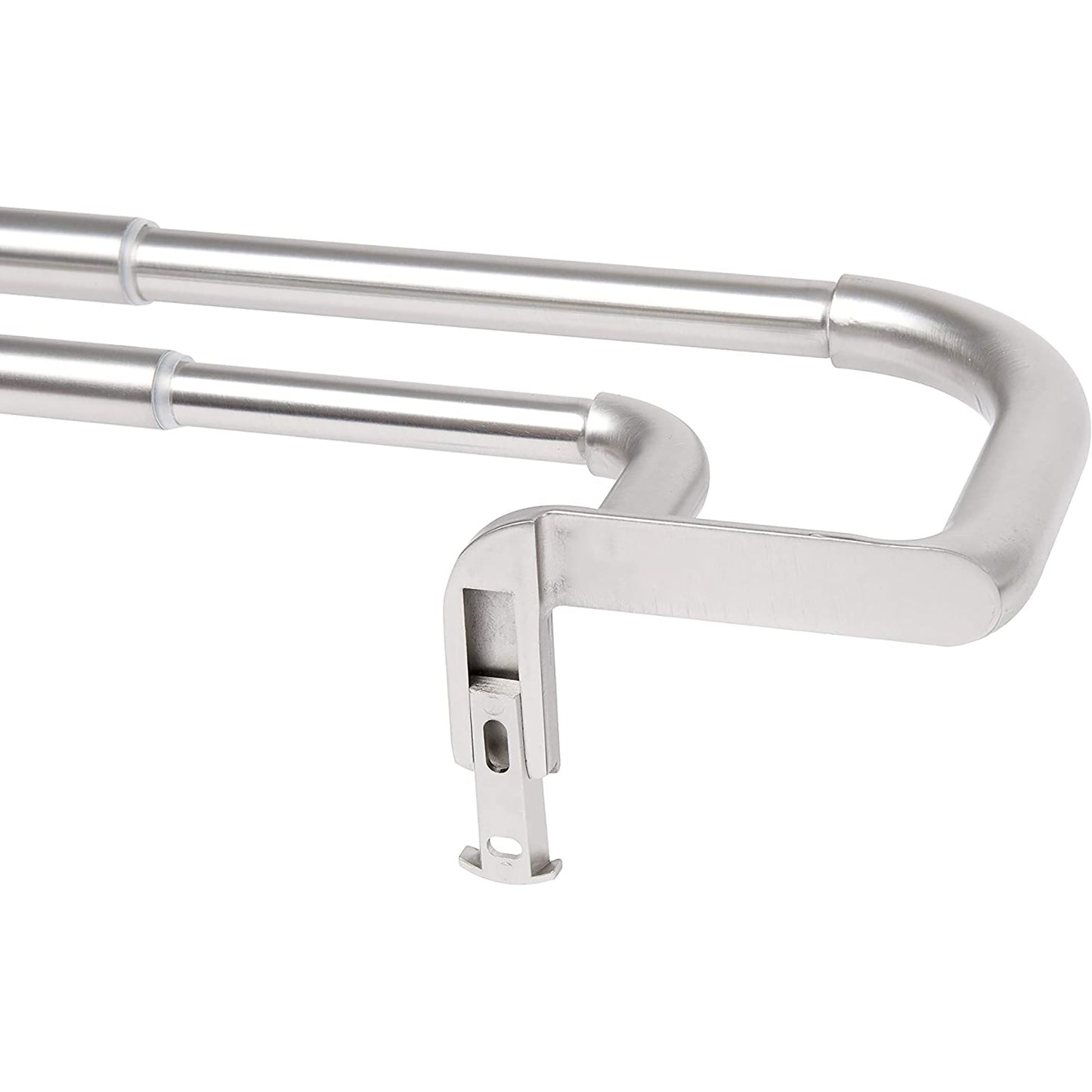 Twilight Room-Darkening Double Curtain Rod for Window 28 To 48 Inch - Matte Nickel