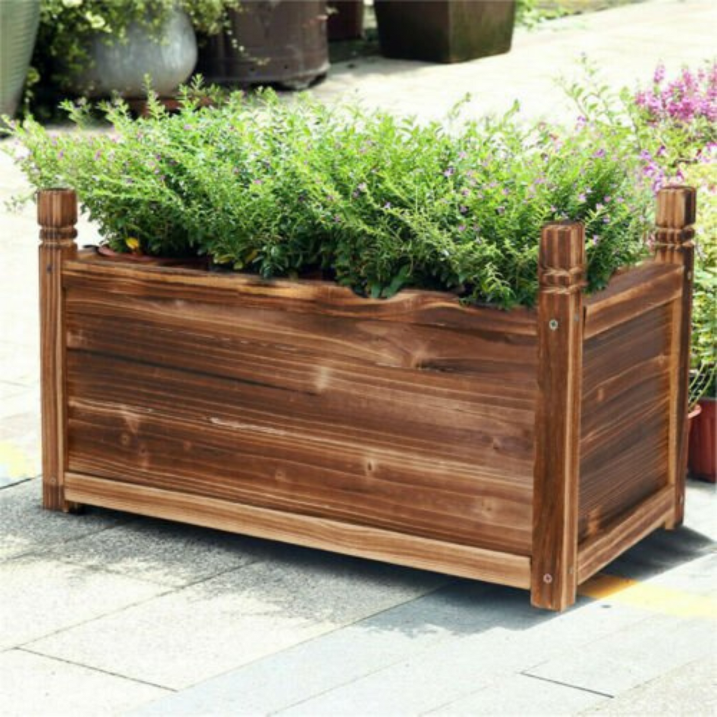 Raised Garden Planter Box Indoor Outdoor Patio Flower Plant Herb Pot 30 to 90cm