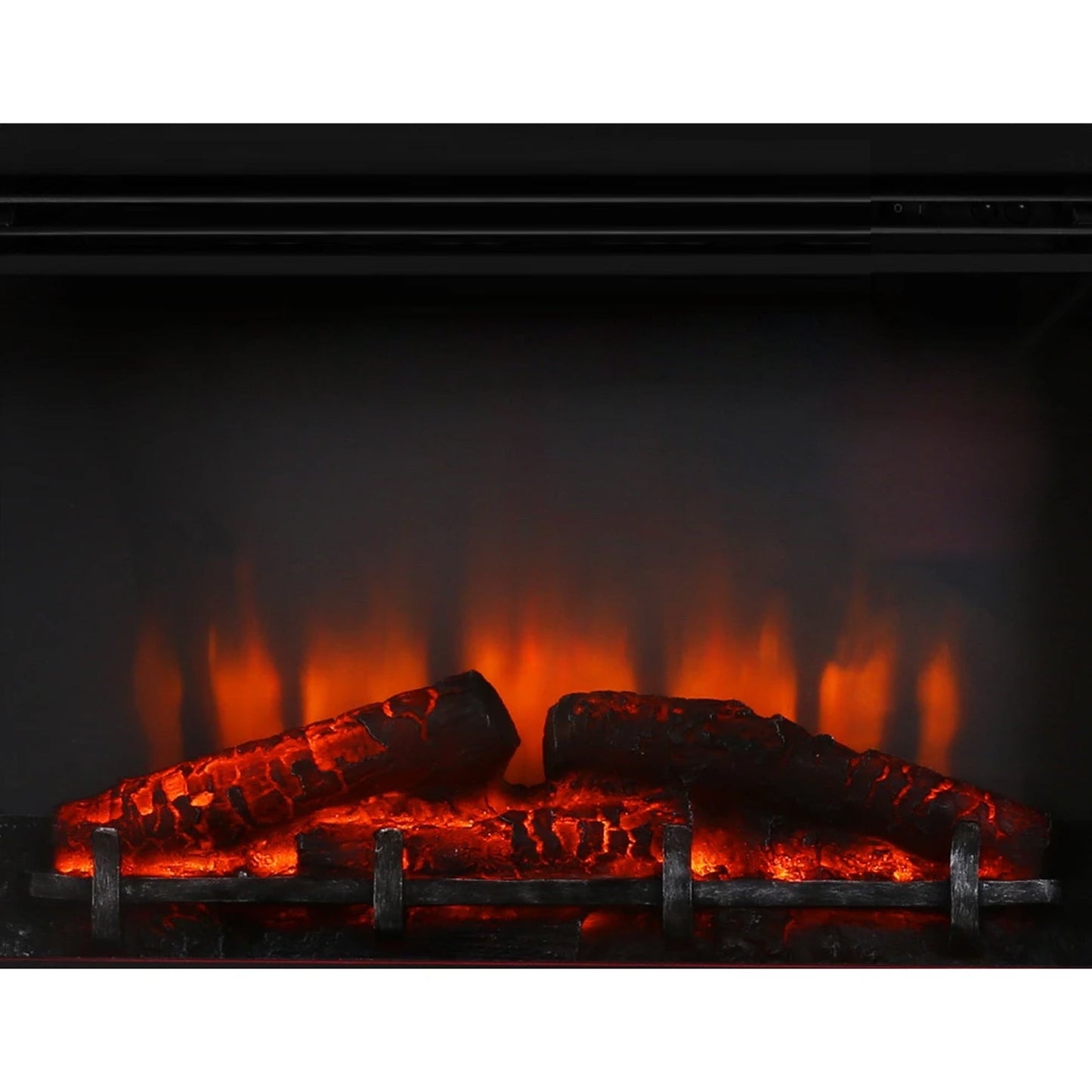 Portable Electric Fireplace Mantle - Black - 2000W