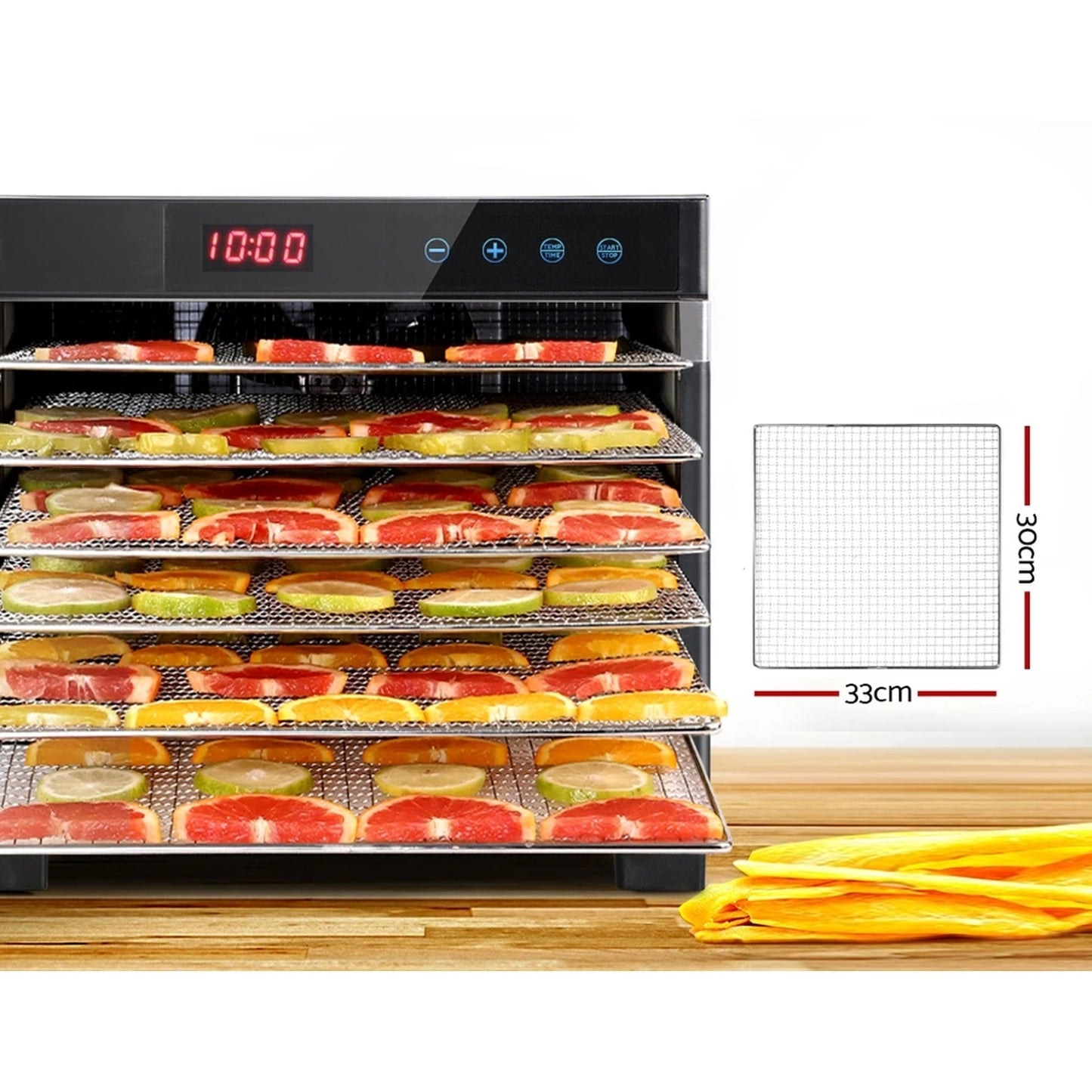 Commercial Stainless Steel Food Dehydrator - 6 Trays