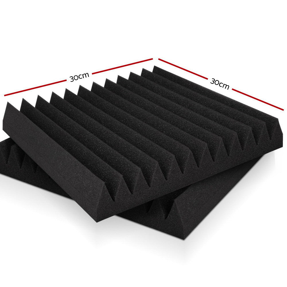 40pcs Acoustic Foam Panels Tiles Studio Sound Absorbtion Wedge 30X30CM