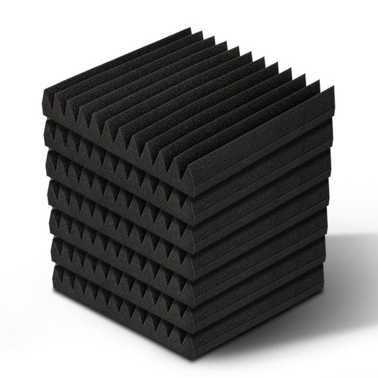 60pcs Acoustic Foam Panels Tiles Studio Sound Absorbtion Wedge 30X30CM