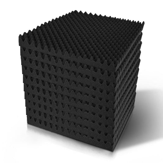 60pcs Acoustic Foam Panels Studio Sound Absorption Eggshell 50x50CM