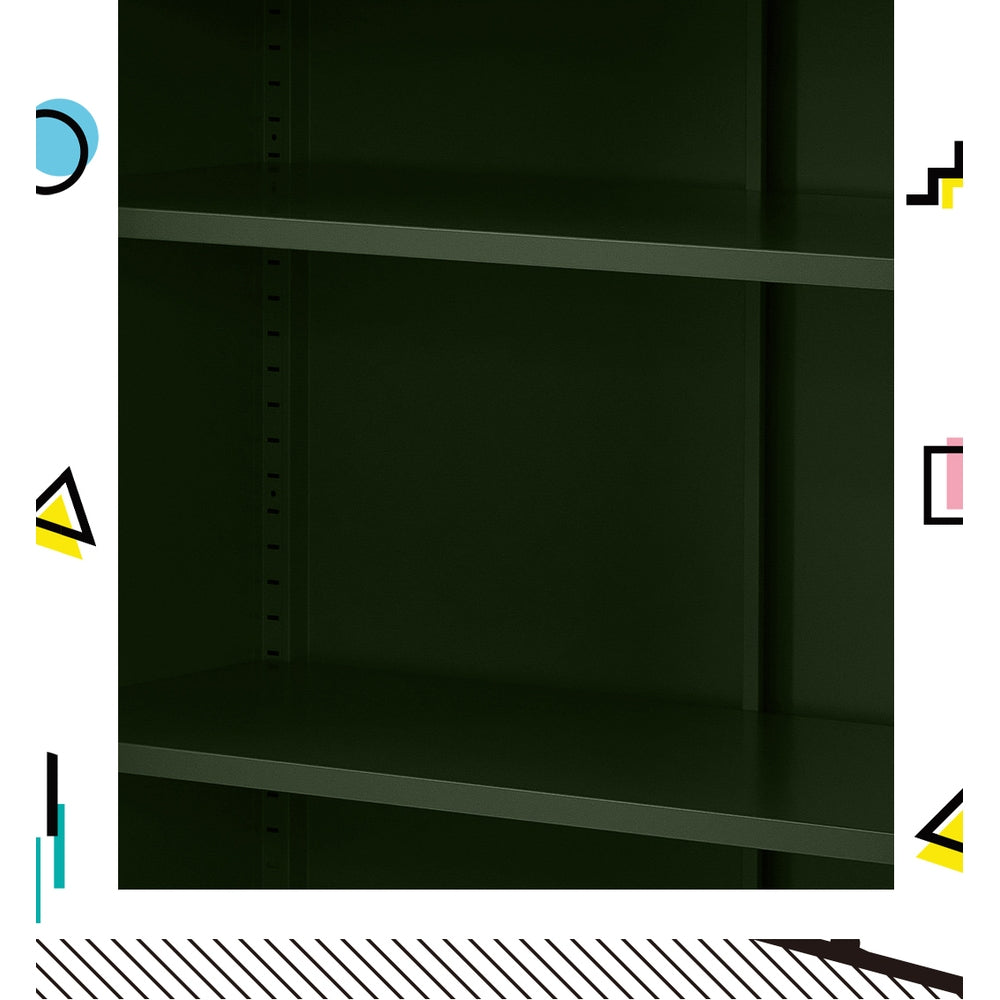 Buffet Sideboard Locker Metal Storage Cabinet - Green