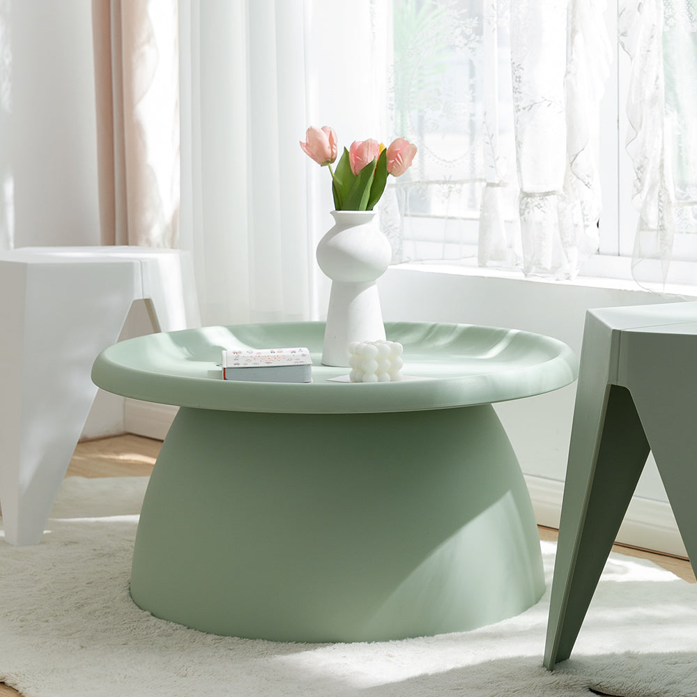 Coffee Table Mushroom Round Large Side Table 70CM Green