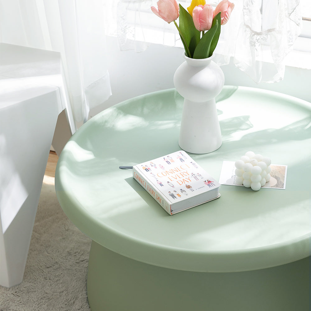 Coffee Table Mushroom Round Large Side Table 70CM Green