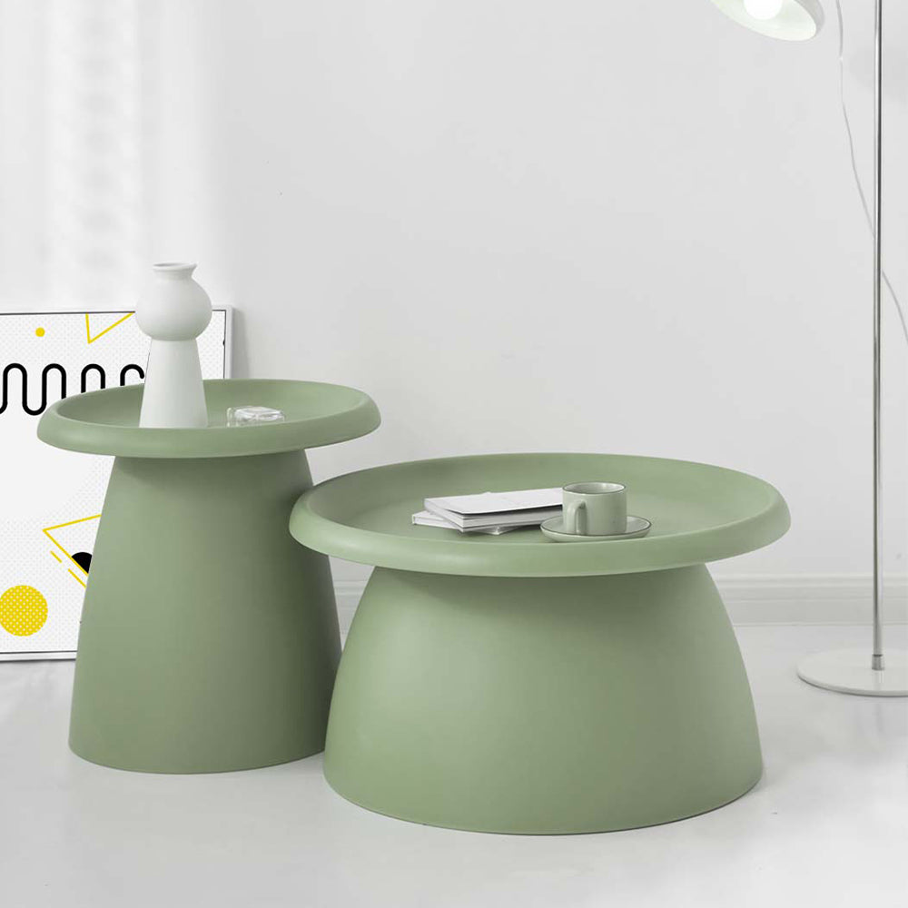 Coffee Table Mushroom Round Large Side Table 70CM Green