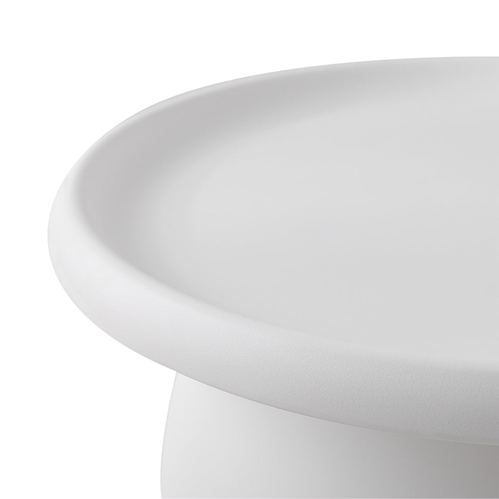 Coffee Table Mushroom Round Large Side Table 70CM White