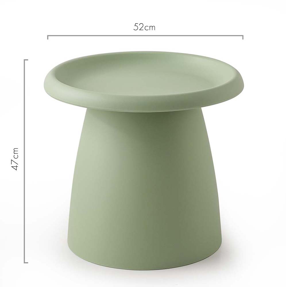 Coffee Table Mushroom Round Small Side Table 50CM Green