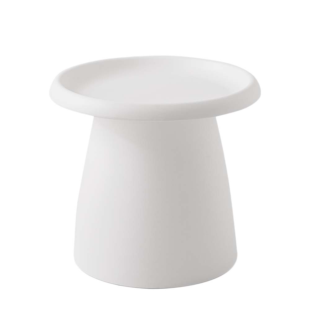 Coffee Table Mushroom Round Small Side Table 50CM White