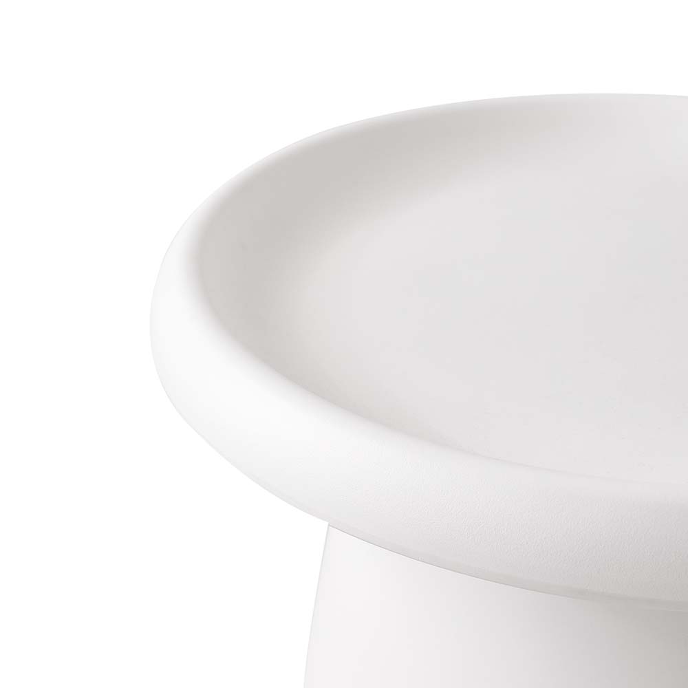 Coffee Table Mushroom Round Small Side Table 50CM White