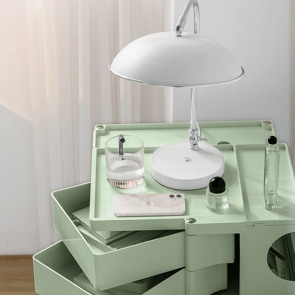 Bedside Table Side Tables Nightstand Organizer Replica Boby Trolley 5Tier Green