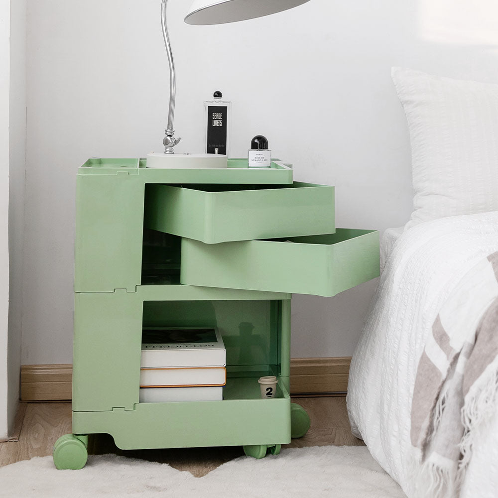Replica Boby Trolley Storage 3 Tier Drawer Cart Shelf Mobile Green
