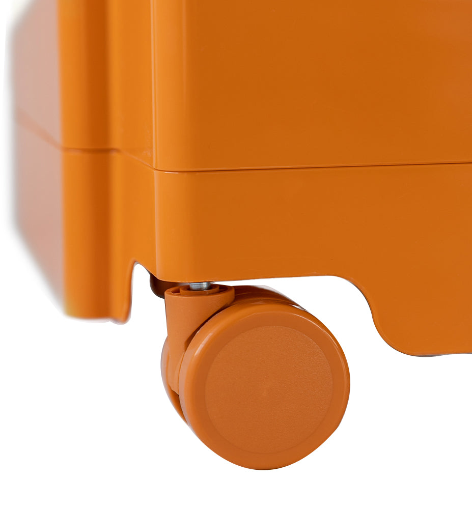 Bedside Table Side Tables Nightstand Organizer Replica Boby Trolley 3Tier Orange