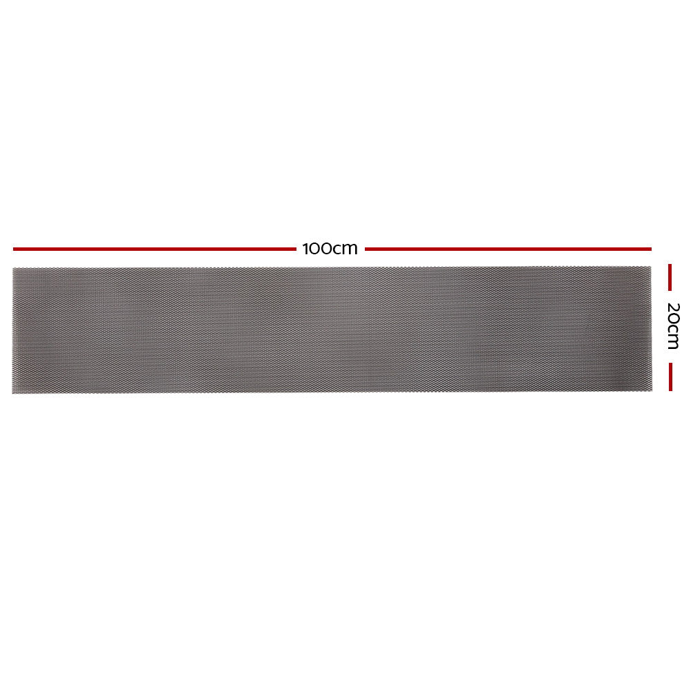 Aluminium Gutter Guard Leaf Mesh Brush DIY Deluxe Garden - Grey