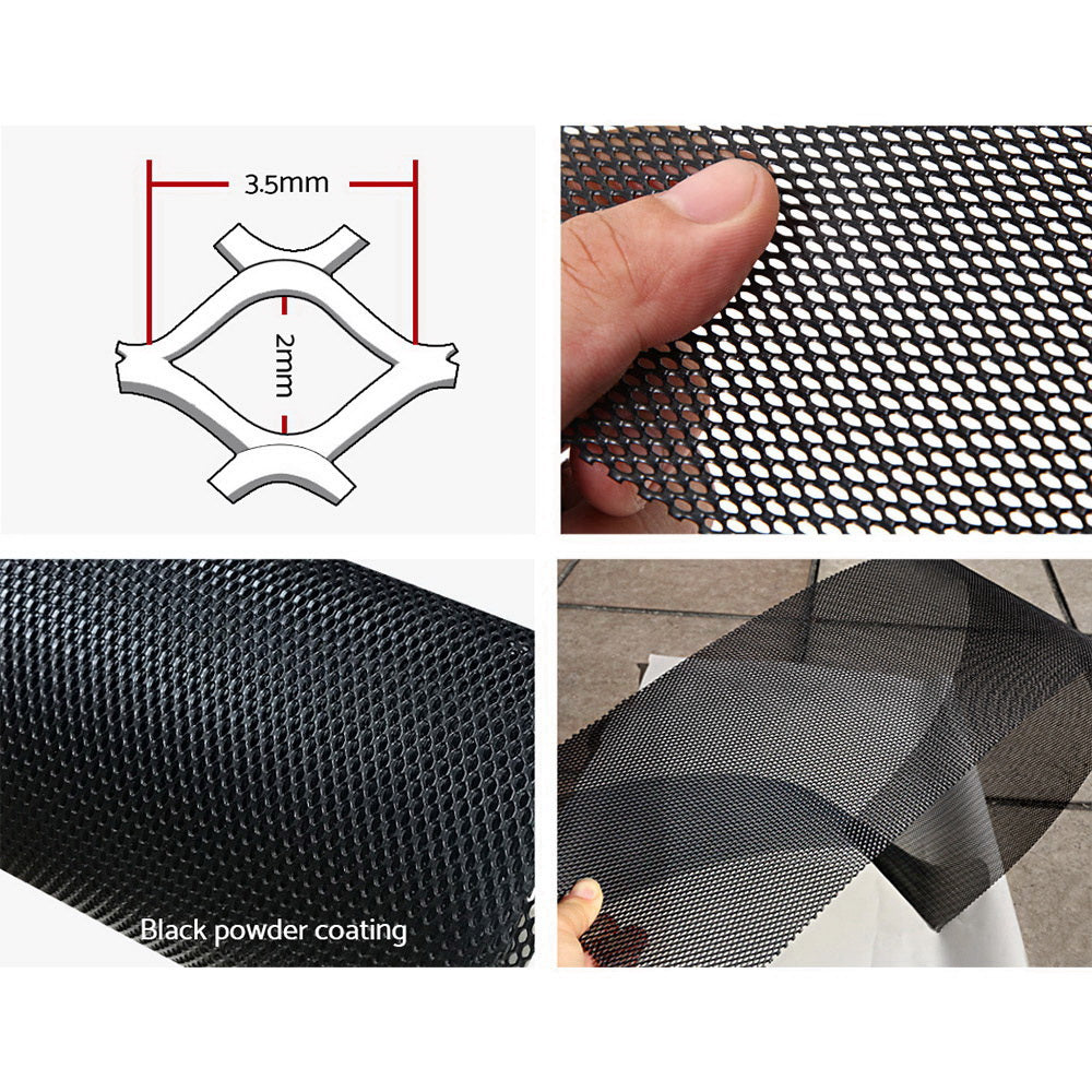 Aluminium Gutter Guard Leaf Mesh Brush DIY Deluxe Garden - Grey
