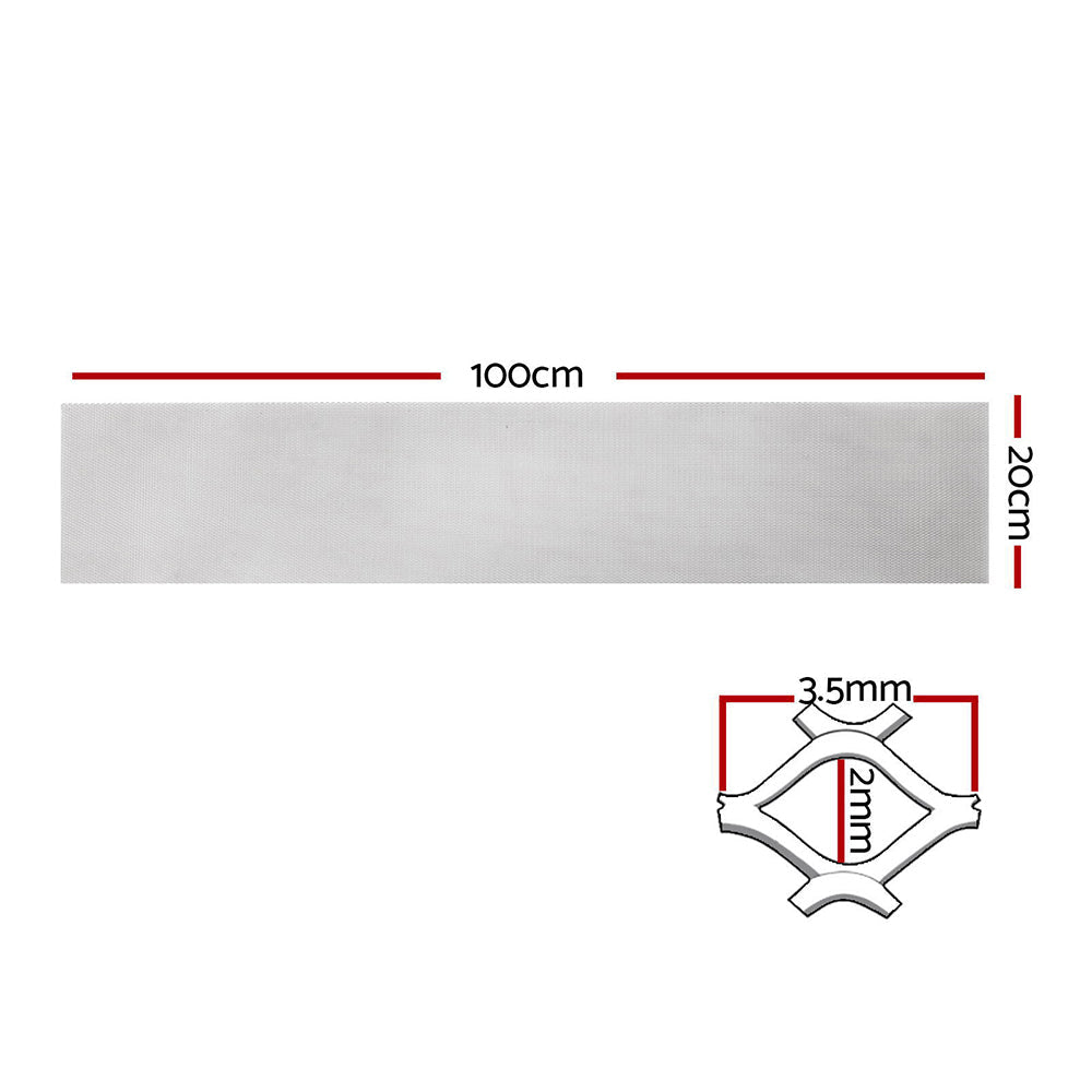 Aluminium Gutter Guard Leaf Mesh Brush DIY Deluxe Garden - Grey