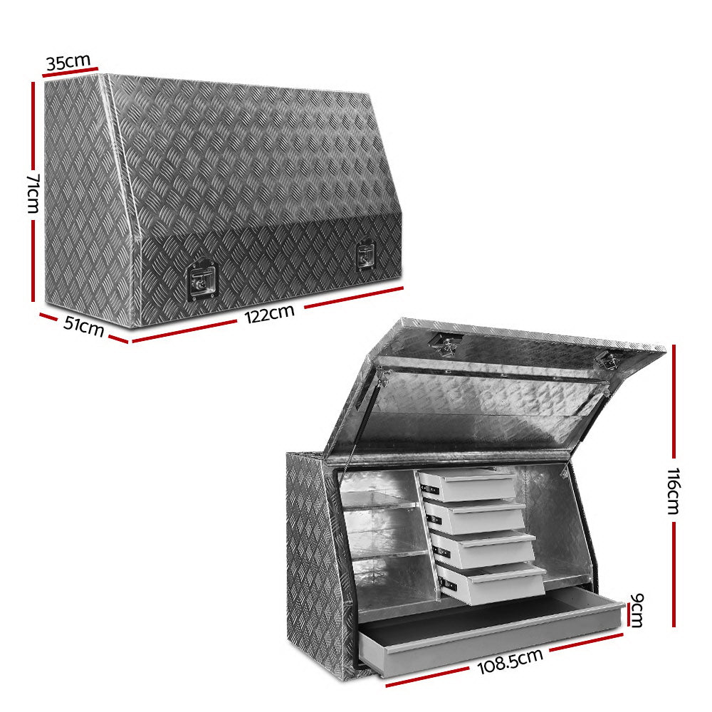 Aluminium Generator Tool Box Truck Canopy Locks - 25KG Capacity