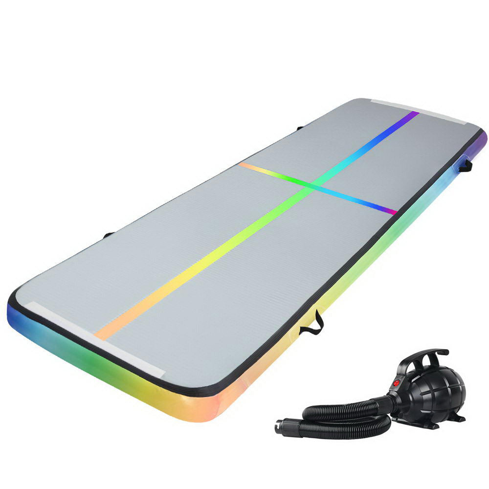 Inflatable Air Track Gymnastics Tumbling Exercise Mat Thick with Pump - 4M