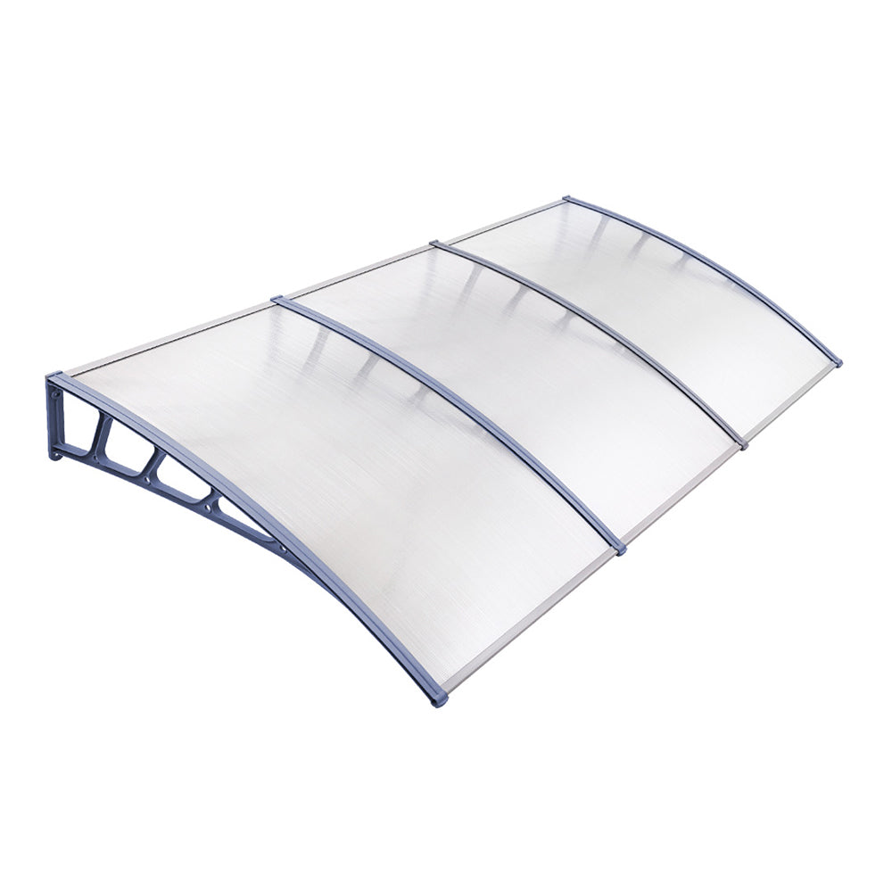 Patio DIY Window Door Awning Canopy Sun Shield - 1.5x3m