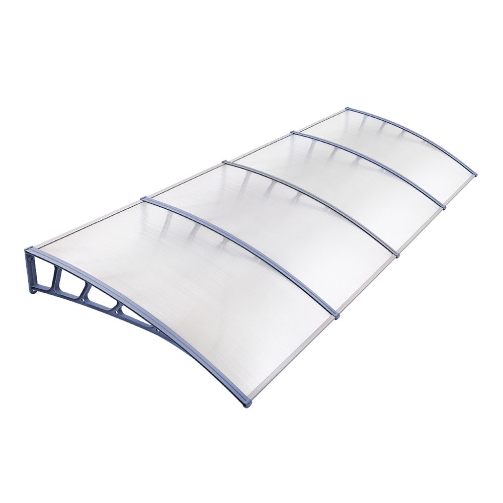 Patio DIY Window Door Awning Canopy Sun Shield - 1.5x4m