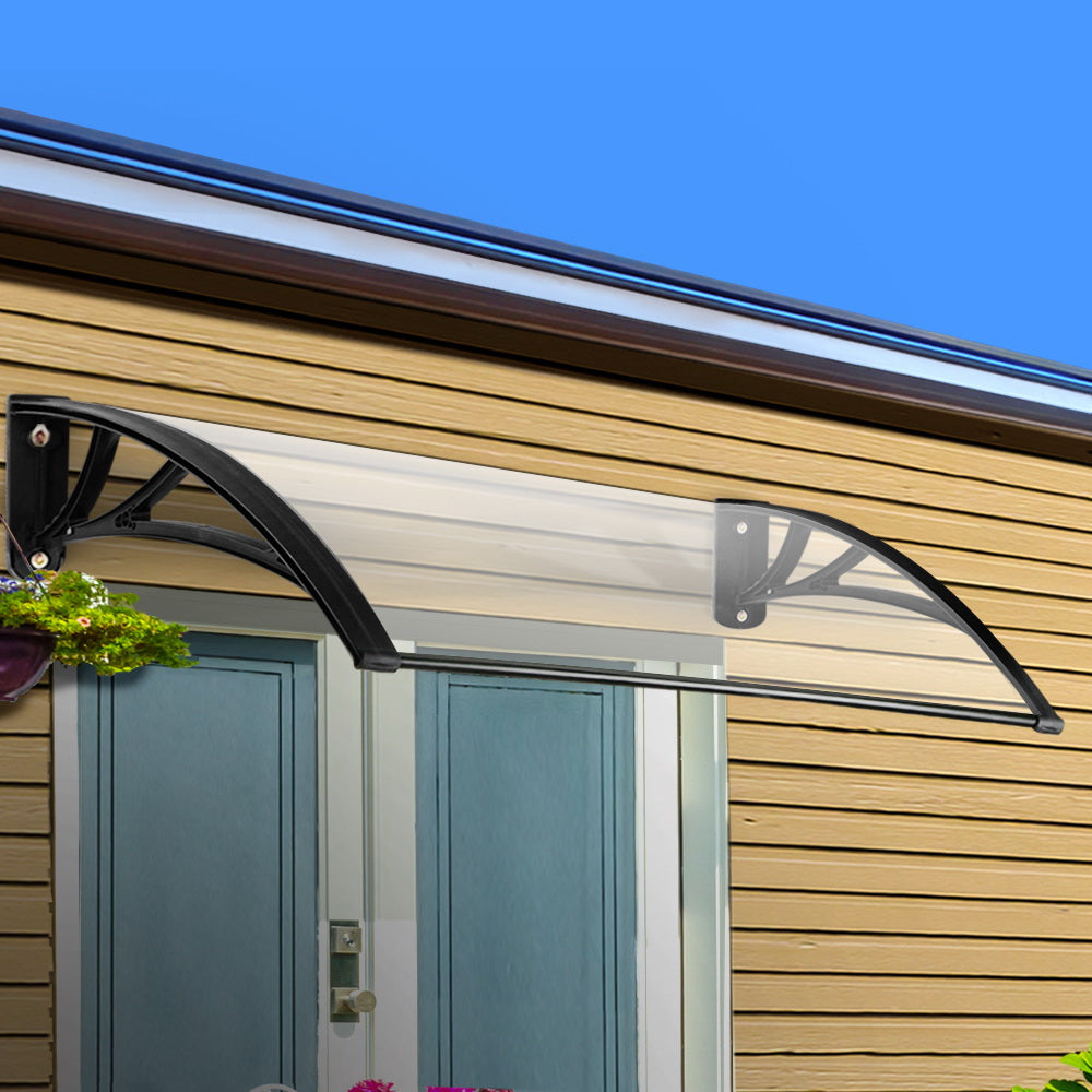 Window DIY Awning Outdoor Polycarbonate Patio Canopy - 1x3m
