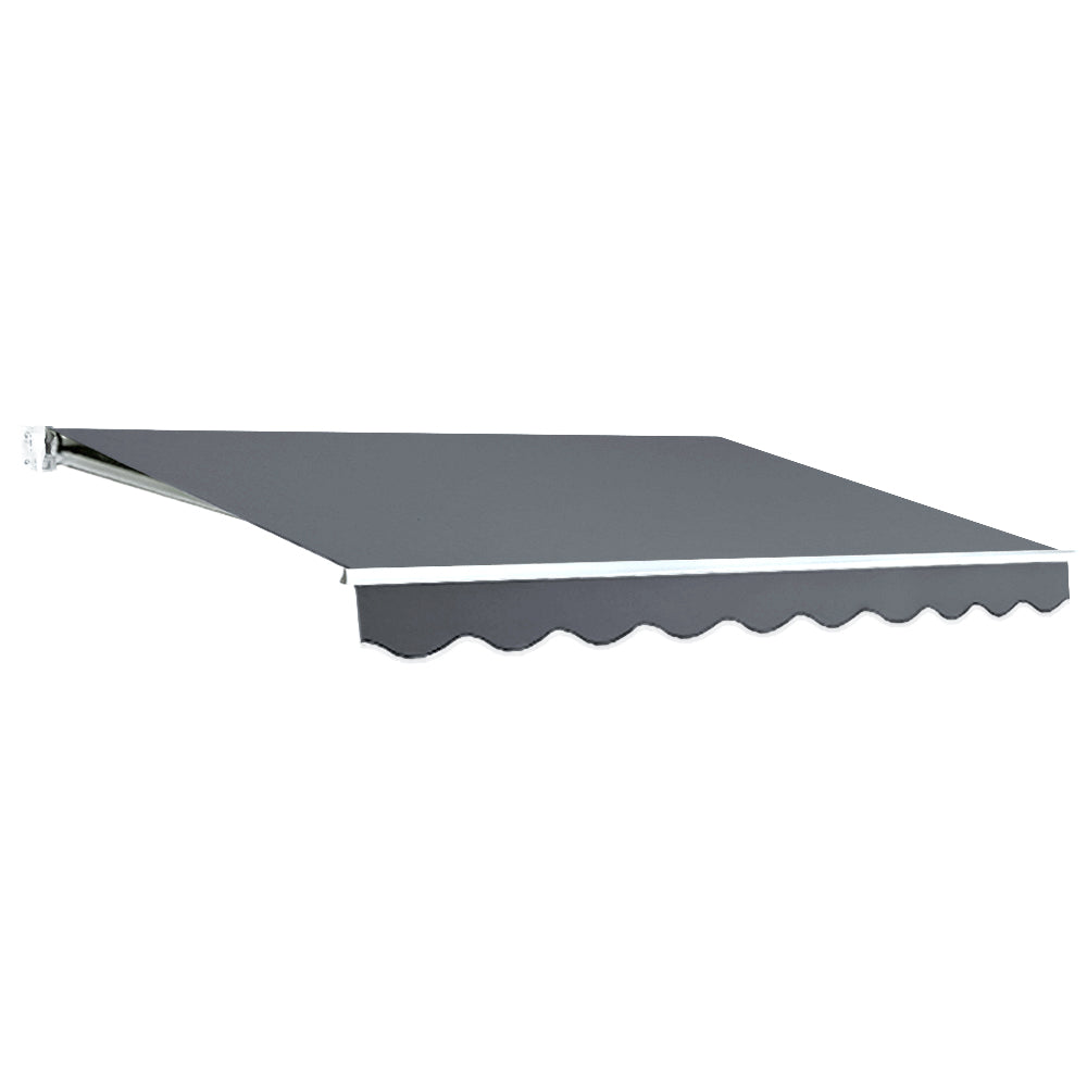 Side Awning Outdoor Blinds Retractable Sun Shade Grey - 2.5x2m