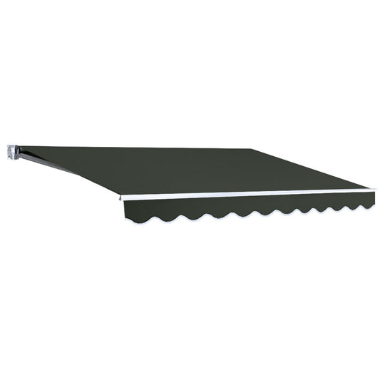 Side Awning Outdoor Blinds Retractable Sun Shade Grey - 3x2.5m