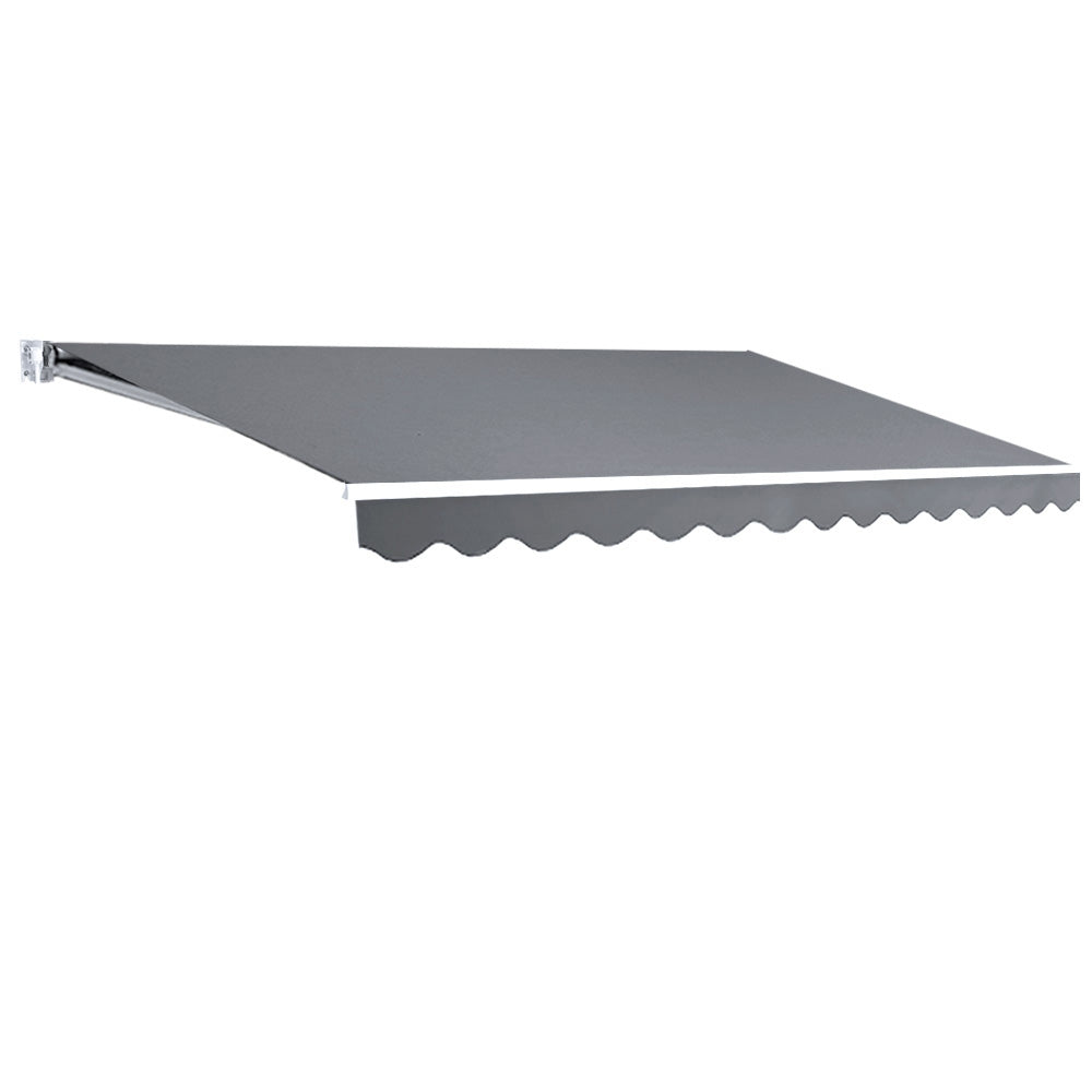Awning Outdoor Patio Retractable Folding Arm Pearl Grey - 4x2.5m