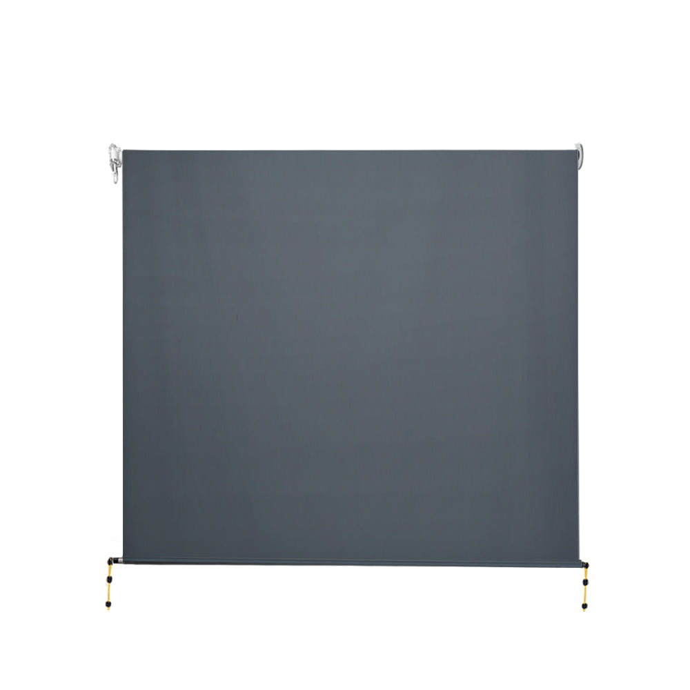 Outdoor Blind Roll Down Retractable Window Shade - 1.5x2.5m