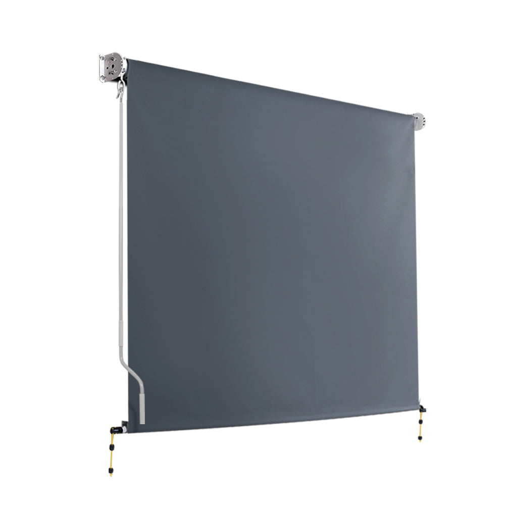 Outdoor Window Roller Blinds Down Retractable Shade - 2.1x2.5m
