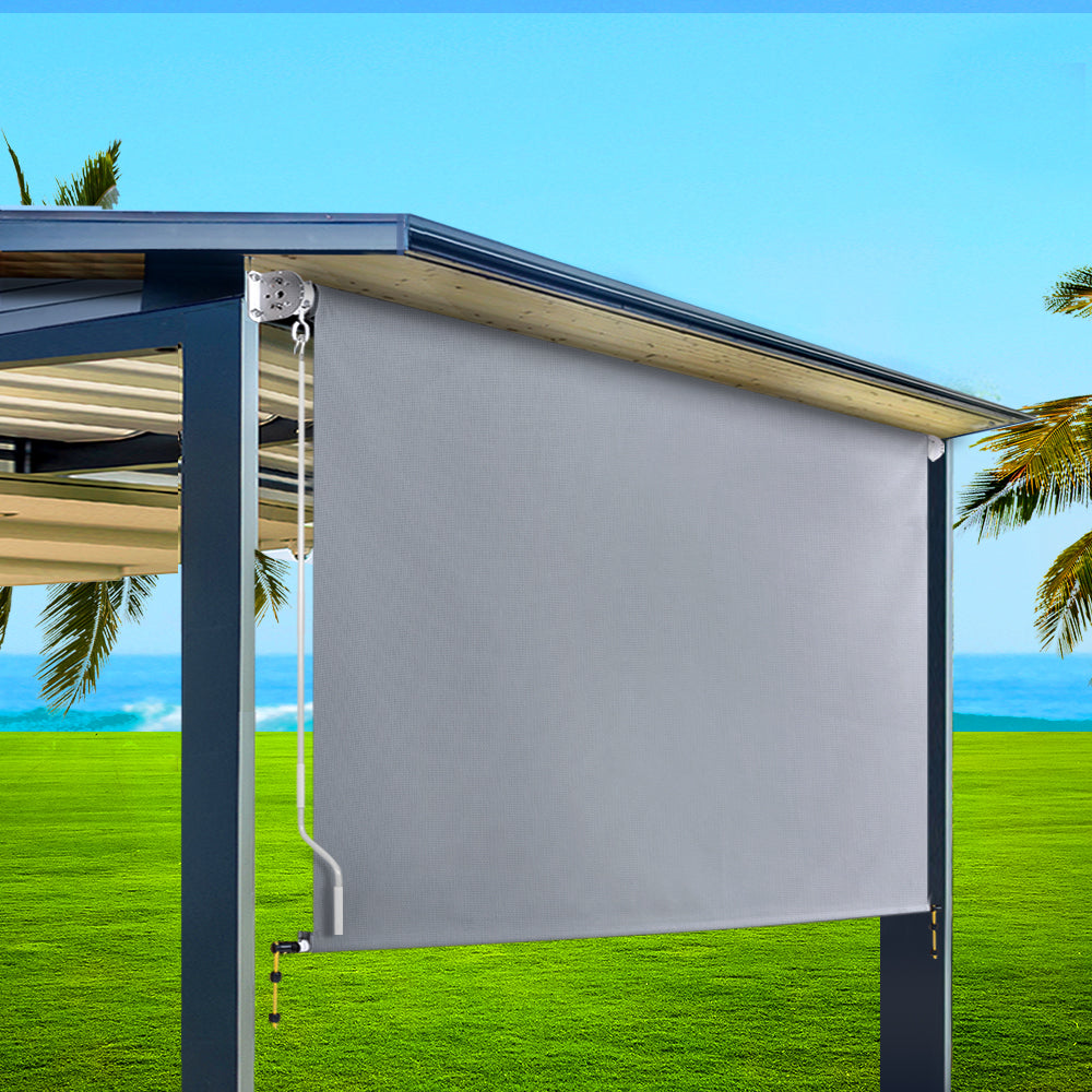Outdoor Blind Window Roll Down Canopy Privacy Screen - 3x2.5m
