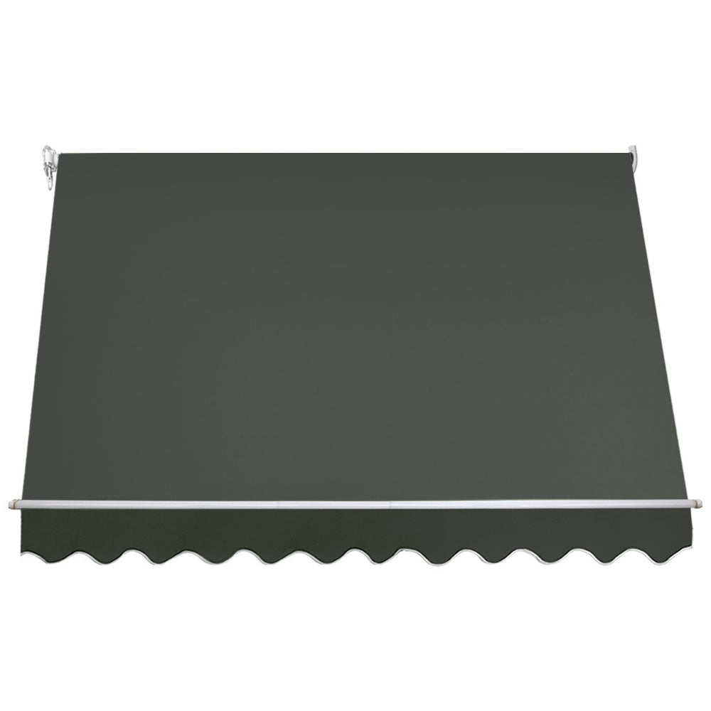 Window Pivot Arm Patio Outdoor Retractable Blinds - 2.8x2.1m