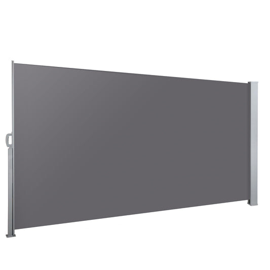Sun Awning Shade Outdoor Retractable Screen Grey - 1.4x3m