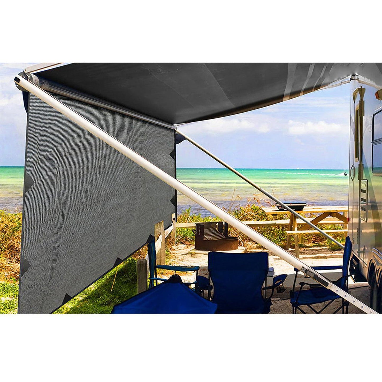 Caravan End Screen - Grey