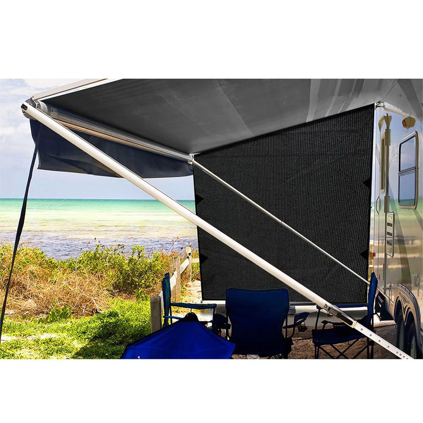 Reversible Caravan End Screen - Black