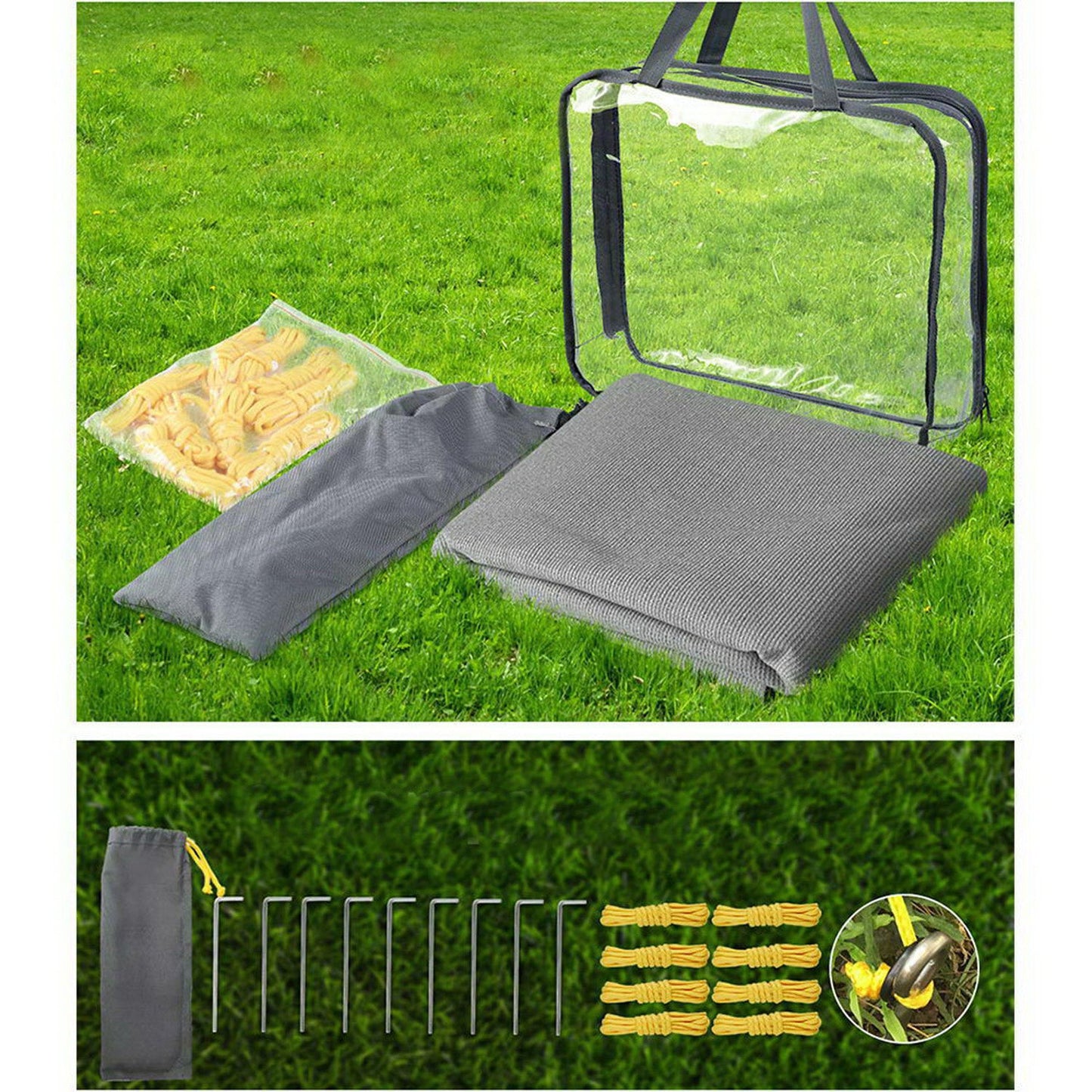 Caravan End Screen - 2.1M x 1.8M Grey