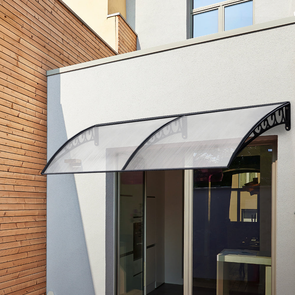 Window Door Awning DIY Patio Outdoor Sun Shield - 1x2.4m