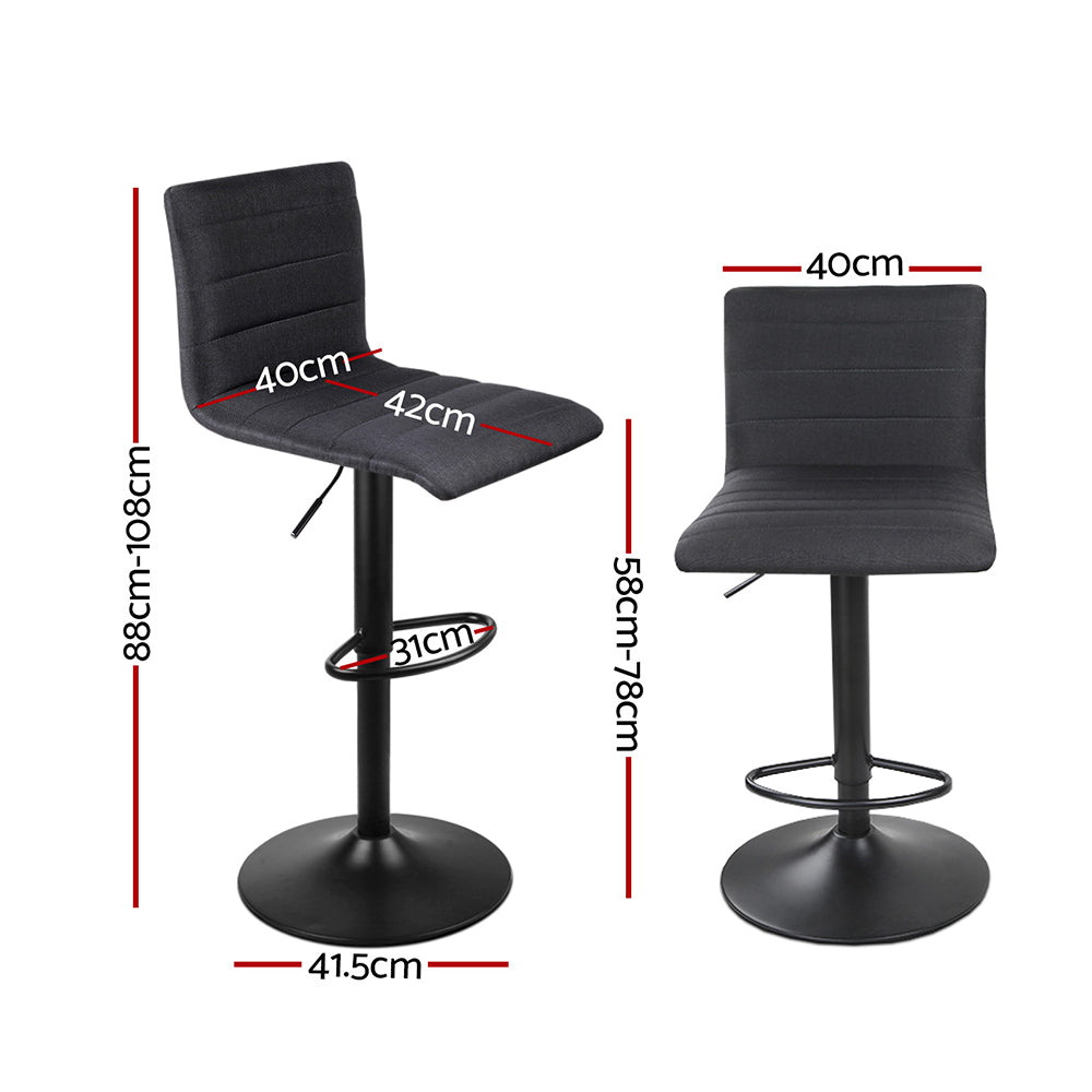 Faux Dining Chairs - Black - Set of 2